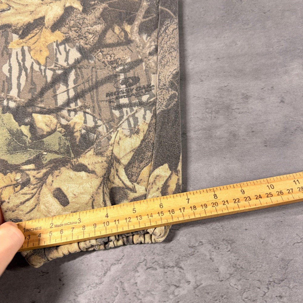 Vintage Jerzees Mossy Oak Camo Leaf Print Sweatpants in Olive and Tan - Picture 8 of 8
